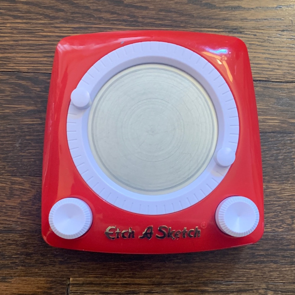Red Etch A Sketch Drawing Toy